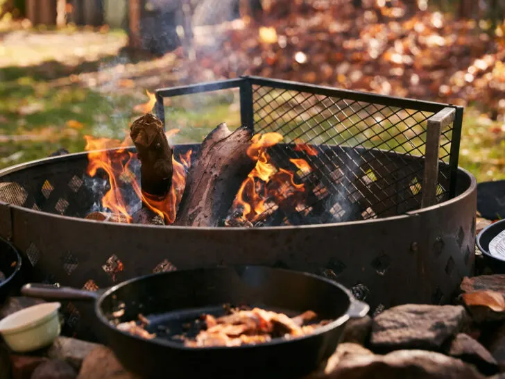 building a fire