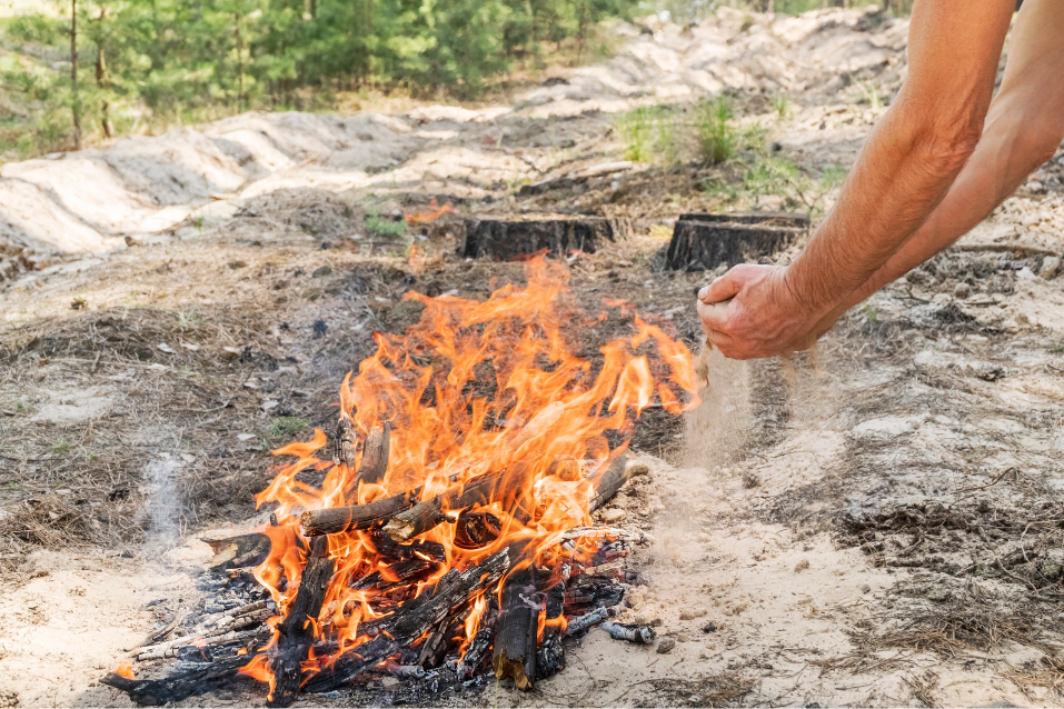 how to put out your fire